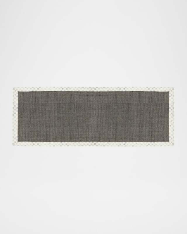 Sterling Check Sisal Rug, 2'6" x 9'